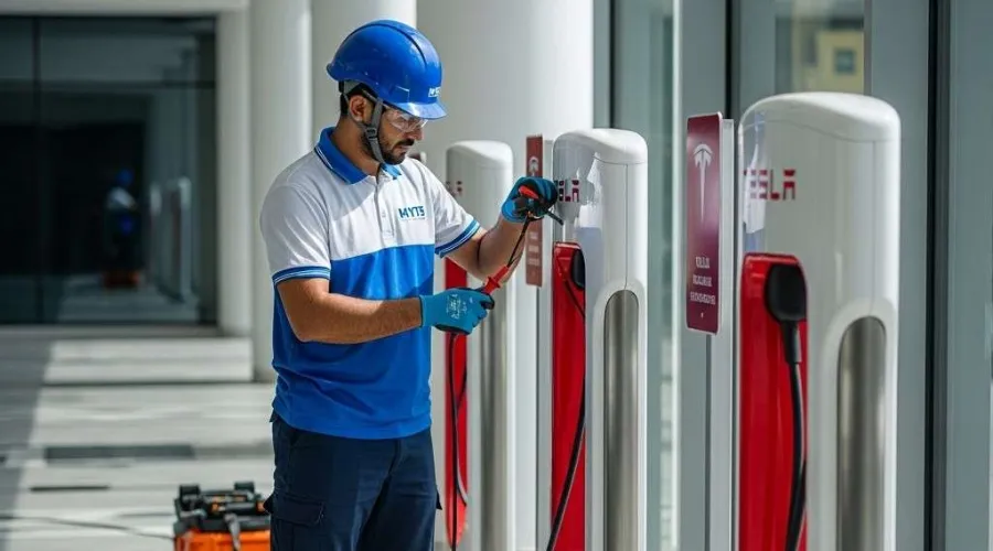 Tesla EV charger installation UAE